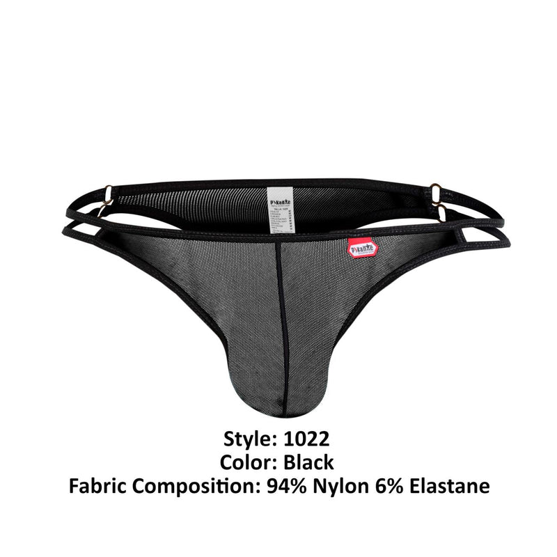 Pikante Pik 1022 Rimini Thongs Color noir