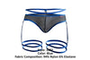 Pikante Pik 1082 Lujueria Garter Thongs Couleur bleu