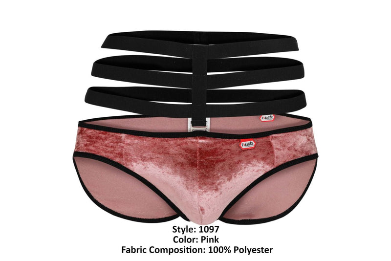 Pikante Pik 1097 Clandestin Velvet Briefs Color rose