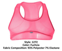 Pikante pik 1272 sonar crop-top couleurs fuchsia