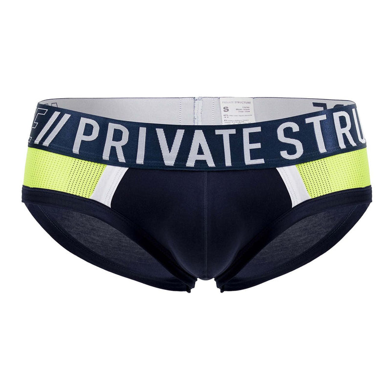 Private Structure BAUT4388 Athlete Mini Briefs Color Navy Ranger