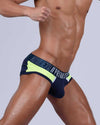 Private Structure BAUT4388 Athlete Mini Briefs Color Navy Ranger