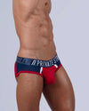 Private Structure BAUT4388 Athlete Mini Briefs Color Red Falcon