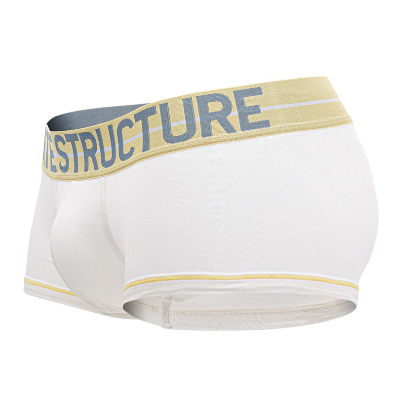 Private Structure MOUX4103 Mo Lite Mid Waist Trunks Color White