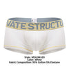 Private Structure MOUX4103 Mo Lite Mid Waist Trunks Color White