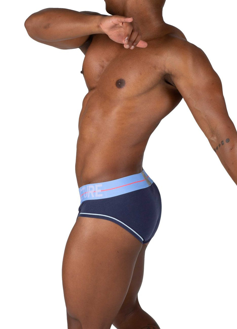 Private Structure MOUX4104 Mo Lite Mid Waist Mini Briefs Color Navy