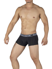 Private Structure PBUT4379 Bamboo Mid Waist Trunks Color Raven Black