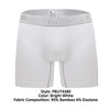 Private Structure PBUT4380 Bamboo Mid Waist Boxer Briefs Color Bright White