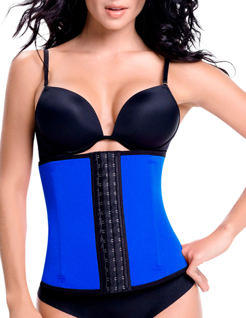 TrueShapers 1061 Latex free Workout Waist Training Cincher Color Blue