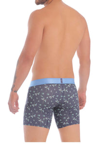 Unico 20070100234 Palm Tree Boxer Briefs Color 90-Blue