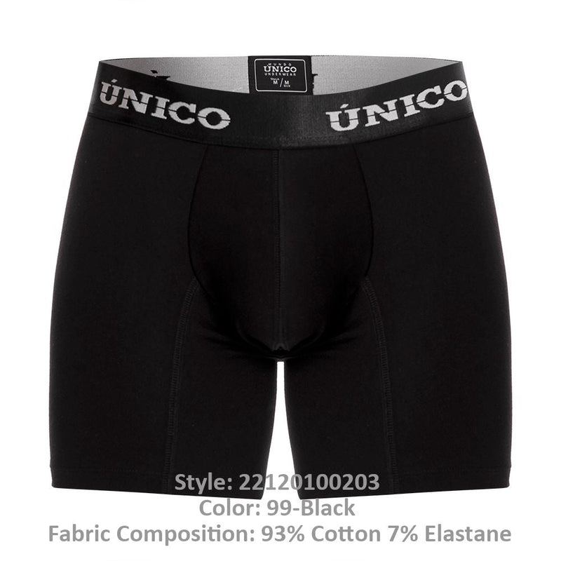 UNICO 22120100203 INTENSO A22 BOXER BRILS COULEUR 99-BLACK