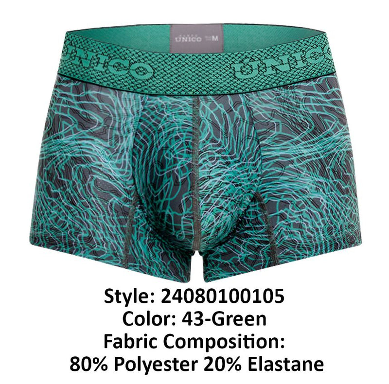 Unico 24080100105 Cairel Trunks Color 43-Green