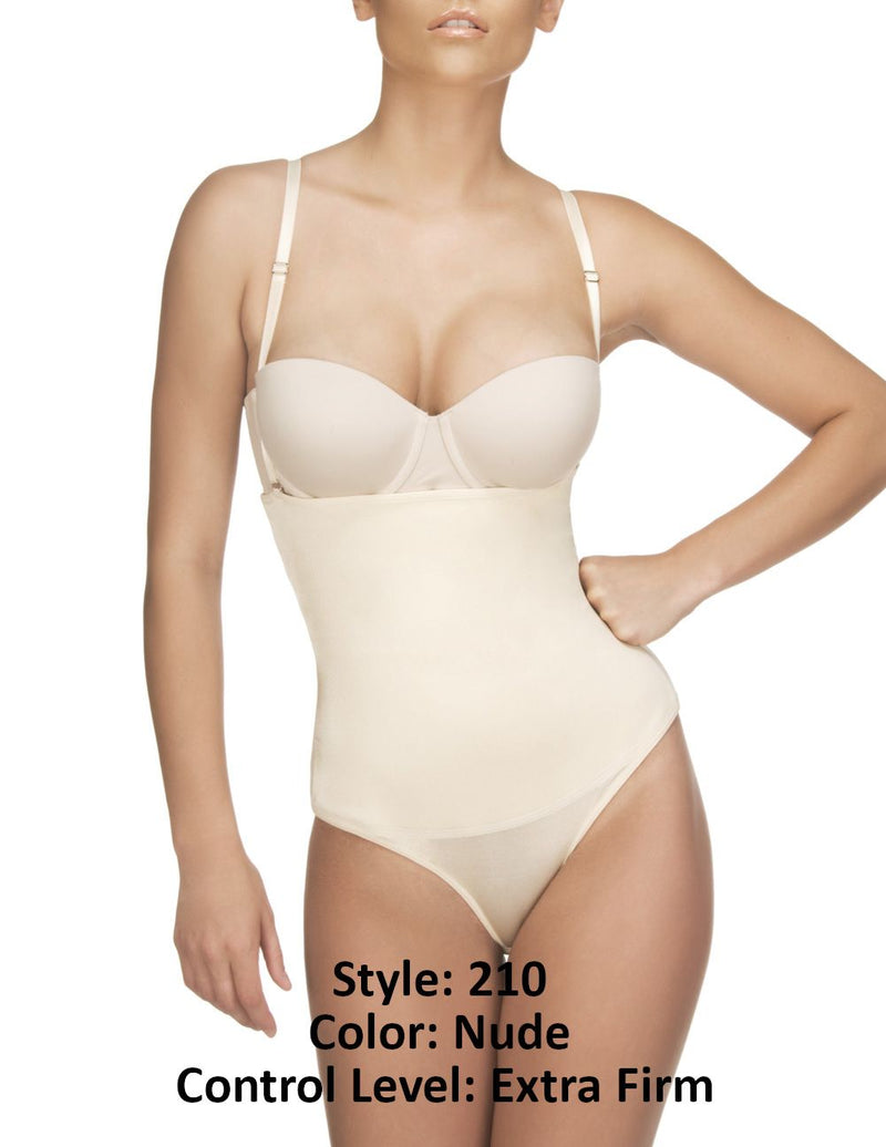 Vedette 210 Nadine Strapless Bodysuit in Bikini Color Nude