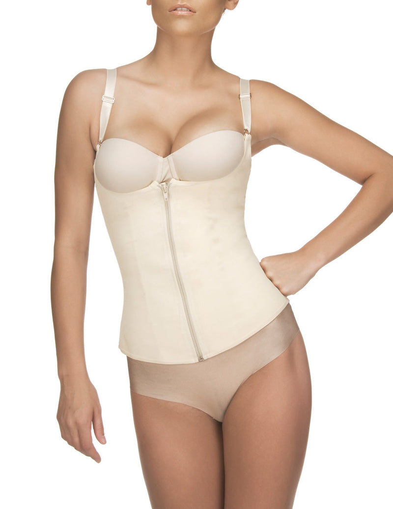 Vedette 400 Felice Underbust Waist Cincher w/ Zipper Color Nude