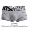 Xtremen 51437C Cycling Print Boxer Briefs Color Light Gray