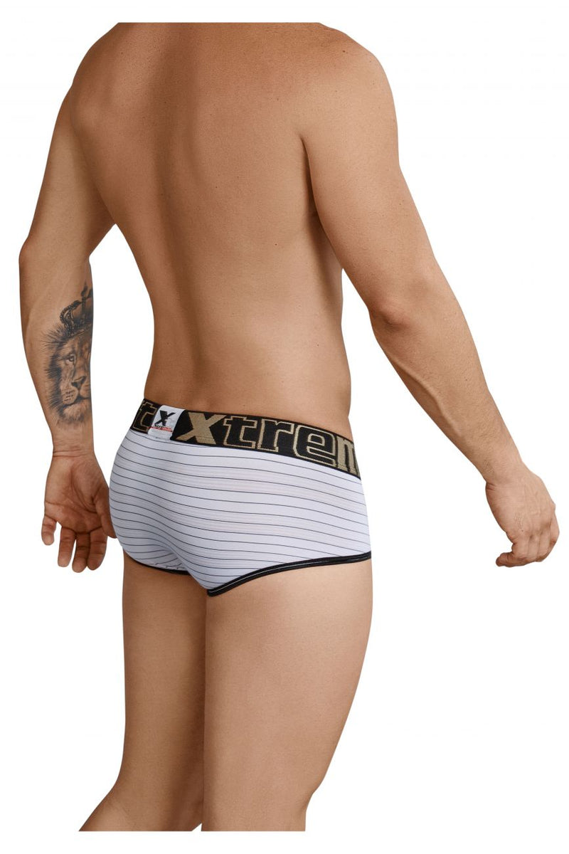 Xtremen 91029 Stripes Briefs Color White