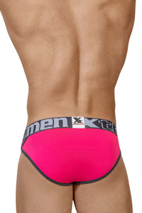 Xtremen 91053-3 3PK Briefs Color Fuchsia-Green-Fuchsia