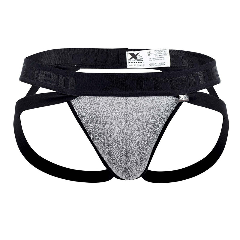 Xtremen 91085 Microfiber Jacquard Jockstrap Color Gray