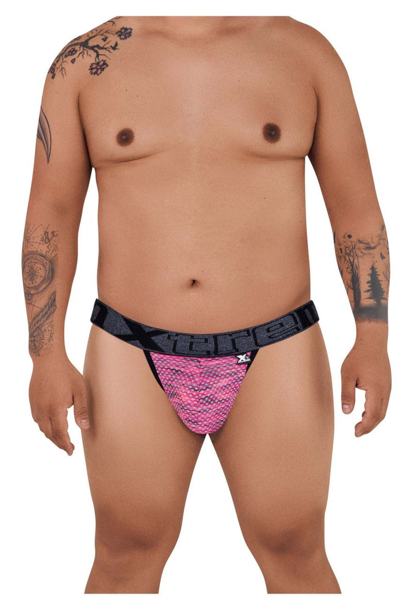 Xtremen 91098x Couleur de bikini en maille microfibre rose