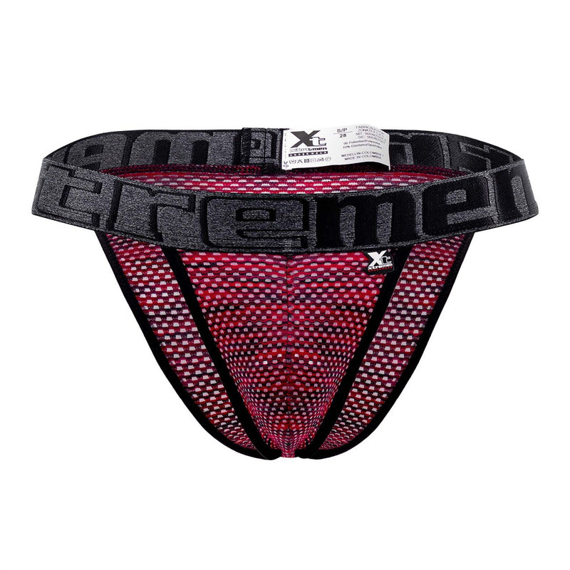 Xtremen 91098x Couleur de bikini en maille microfibre rouge