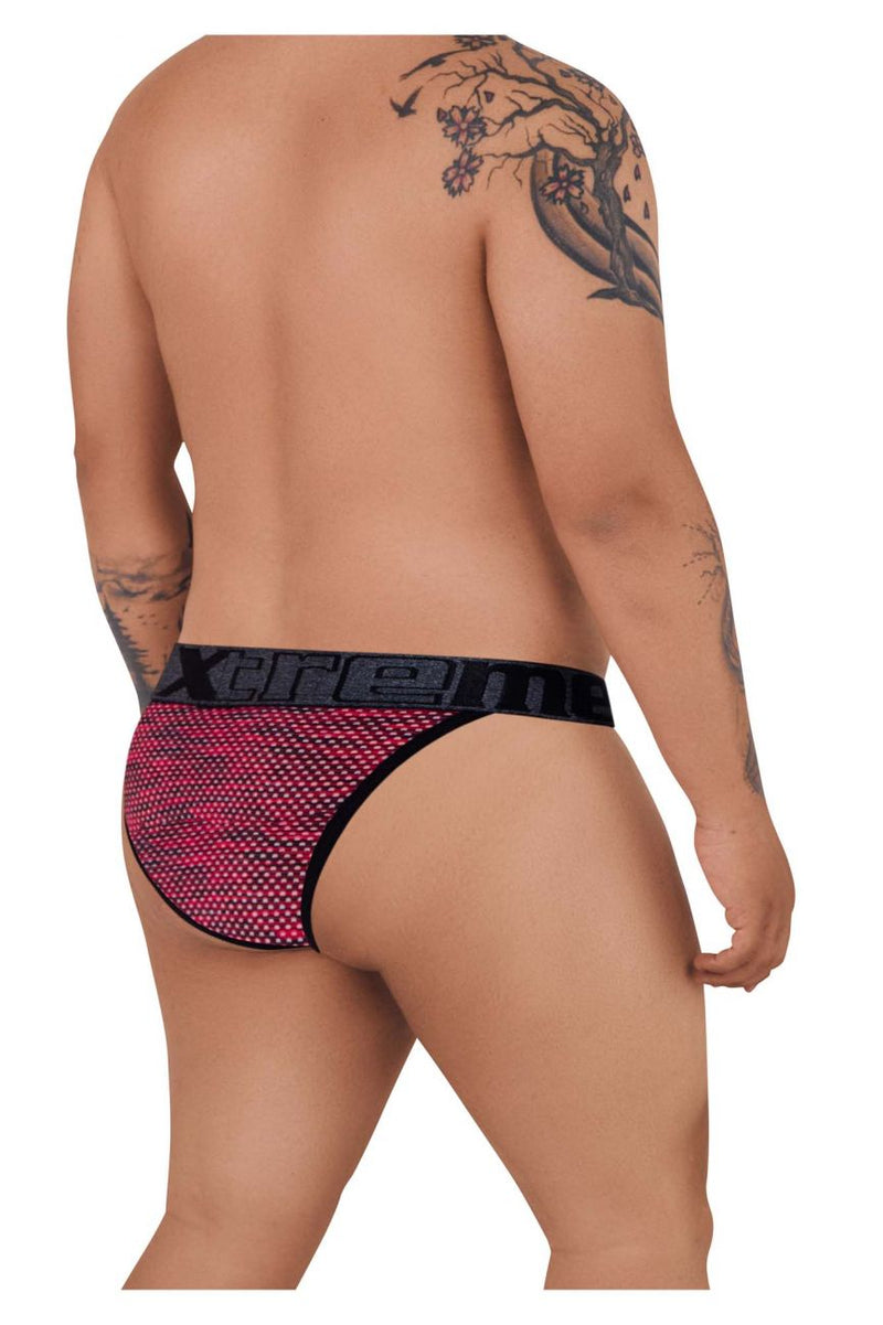 Xtremen 91098x Couleur de bikini en maille microfibre rouge