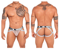 Xtremen 91118 en dentelle jockstrap couleurs rosewood