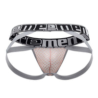 Xtremen 91118 en dentelle jockstrap couleurs rosewood