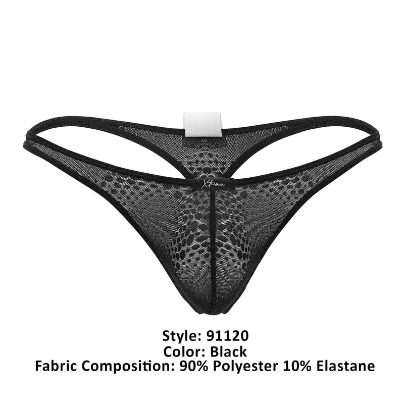 Xtremen 91120 Lace Thongs Color Black