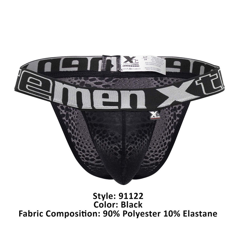 Xtremen 91122 Color de bikini de encaje negro