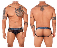 Xtremen 91124 Color Jockstrap de encaje negro