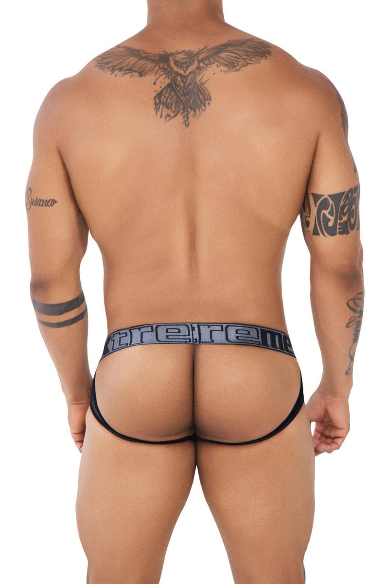 Xtremen 91124 Color Jockstrap de encaje negro