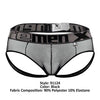 Xtremen 91124 Color Jockstrap de encaje negro