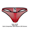 Xtremen 91126 Mesh Thongs Color rouge