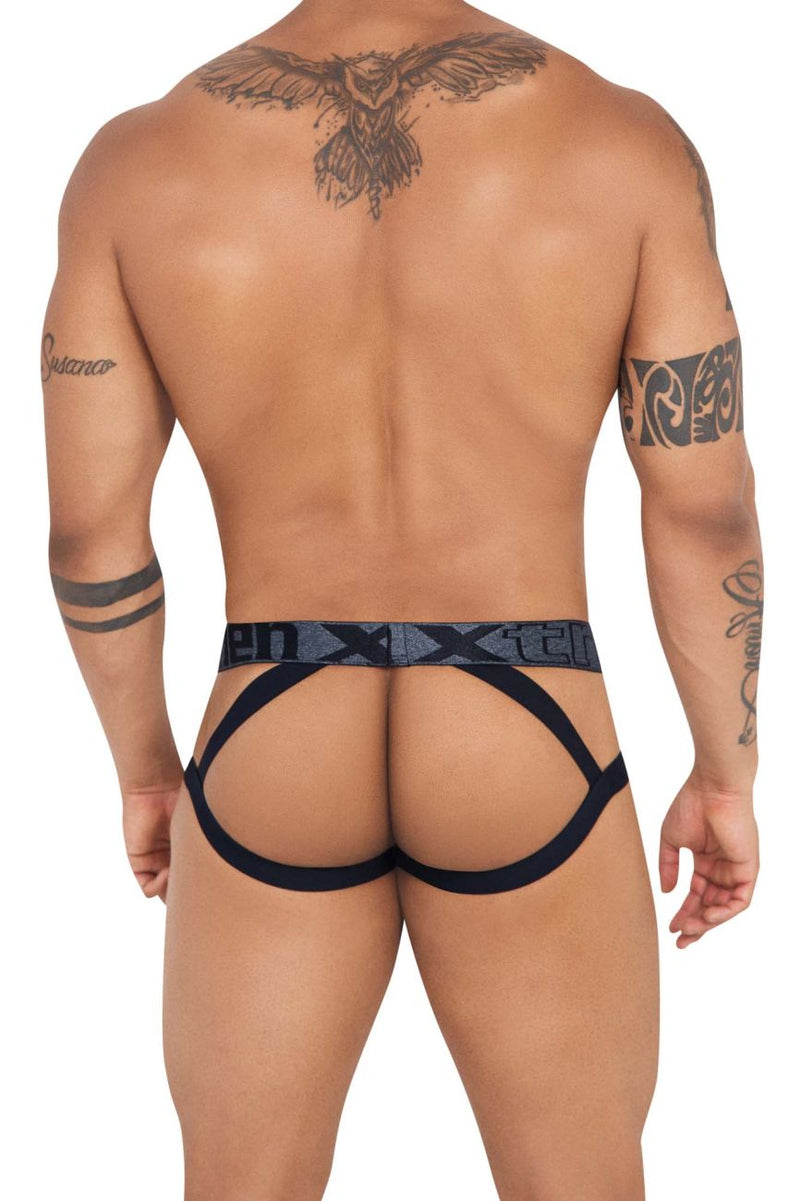 Xtremen 91128 Snake Print Jockstrap Color noir