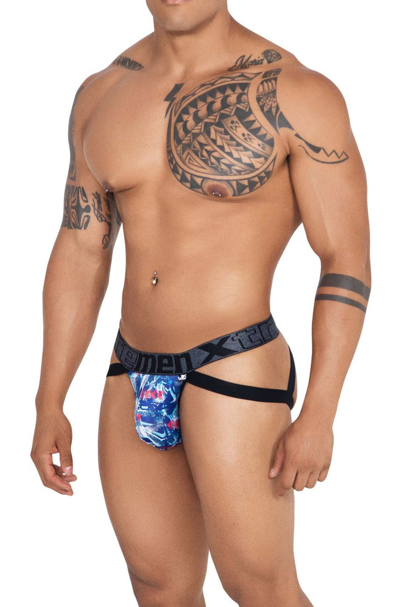 Xtremen 91130 Color de jockstrap impreso Royal