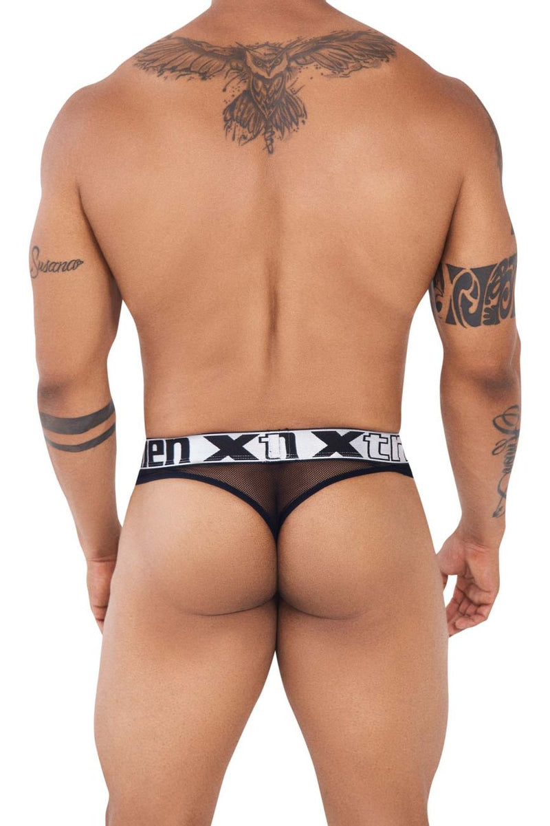 Xtremen 91137 Mesh tangas color negro