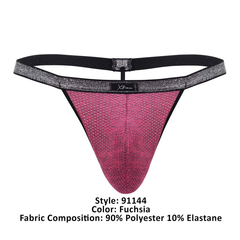 Xtremen 91144 Mesh Couleur G-String Fuchsia