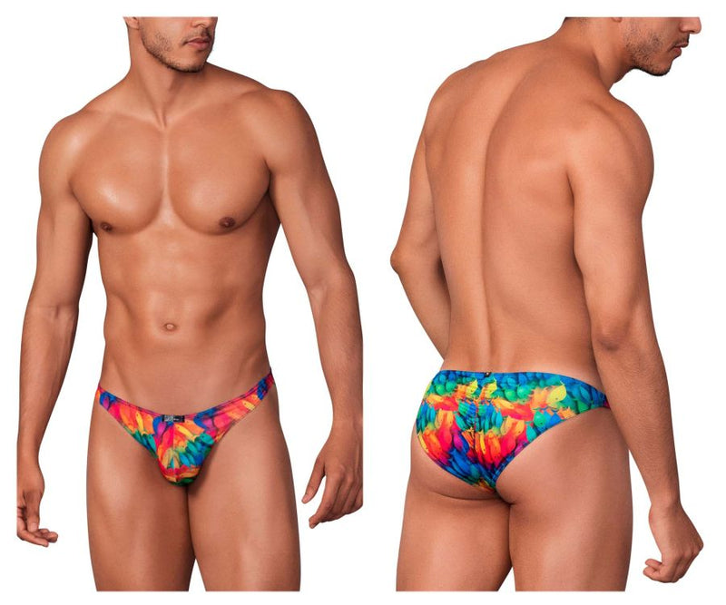 Xtremen 91145 Couleur de bikini en microfibre imprimé poisson arc-en-ciel