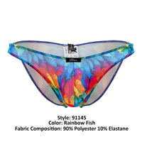 Xtremen 91145 Couleur de bikini en microfibre imprimé poisson arc-en-ciel