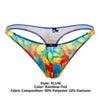 Xtremen 91146 Printed Microfiber Thongs Color Rainbow Fish