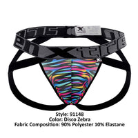 Xtremen 91148 Printed Microfiber Jockstrap Color Disco Zebra