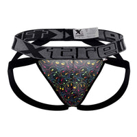 Xtremen 91148 Microfibre Jockstrap Color Smiley Face