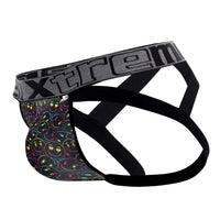 Xtremen 91148 Microfibre Jockstrap Color Smiley Face