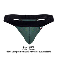 Xtremen 91152 Destellante tangas color verde