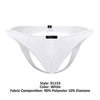 Xtremen 91153 TULLE MESH JOCKSTRAP COULEUR BLANC