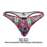 Xtremen 91171 Printed Thongs Color Bows