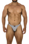 Xtremen 91185 Mesh Thongs Color Grey