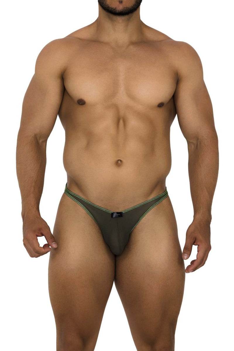 Xtremen 91187 TULLE MESH BIKINI COULEUR VERT