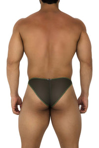 Xtremen 91187 Tul Mesh Bikini Color verde