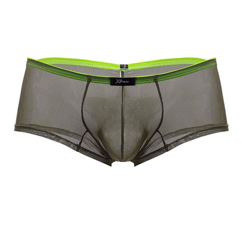 Xtremen 91188 Tulle Mesh Trunks color verde